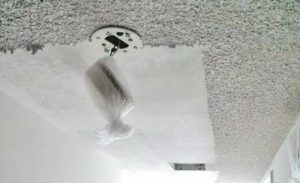 Popcorn ceiling